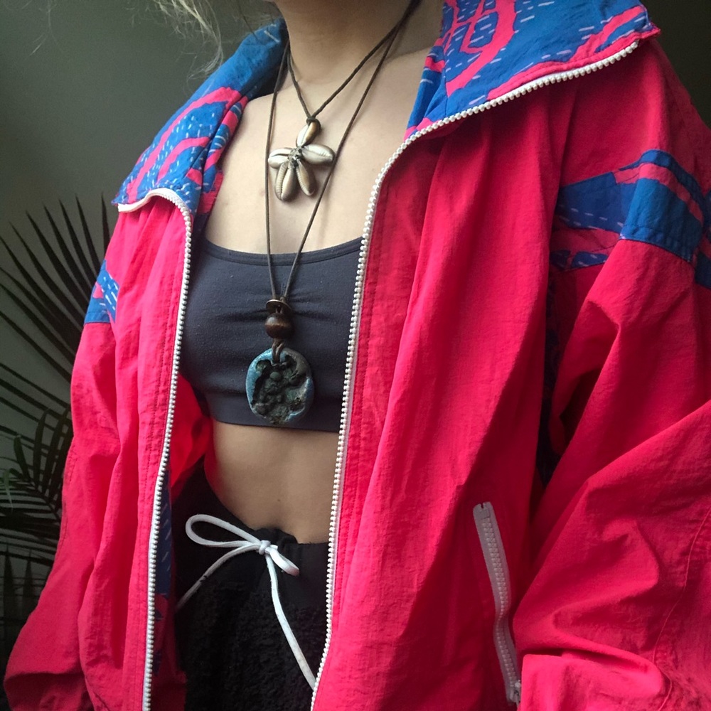 Neon Retro Windbreaker